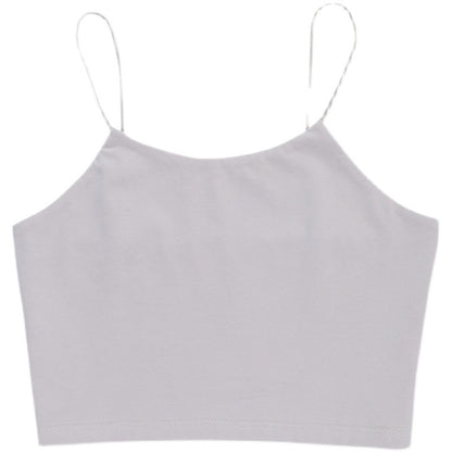 All-Match Halter Crop Top for Women – Minimalist Summer Streetwear Outfit