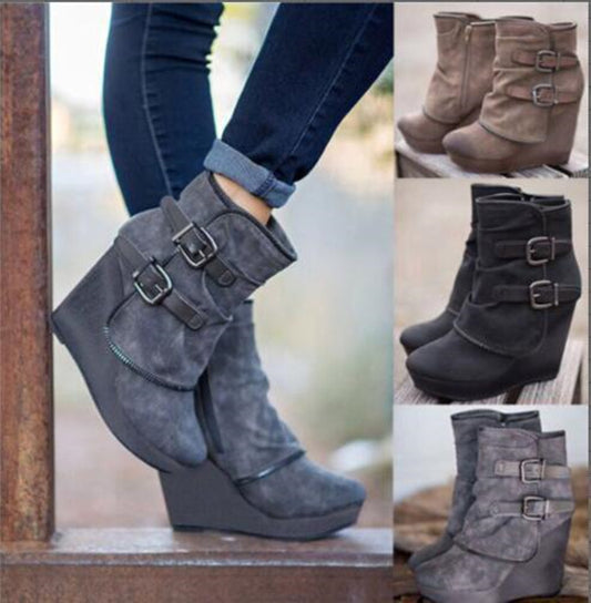 Elegant Long-Tube Suede Boots for Women | Autumn & Winter Stylish Boots