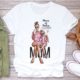 Women Mama Life Circle T Shirts