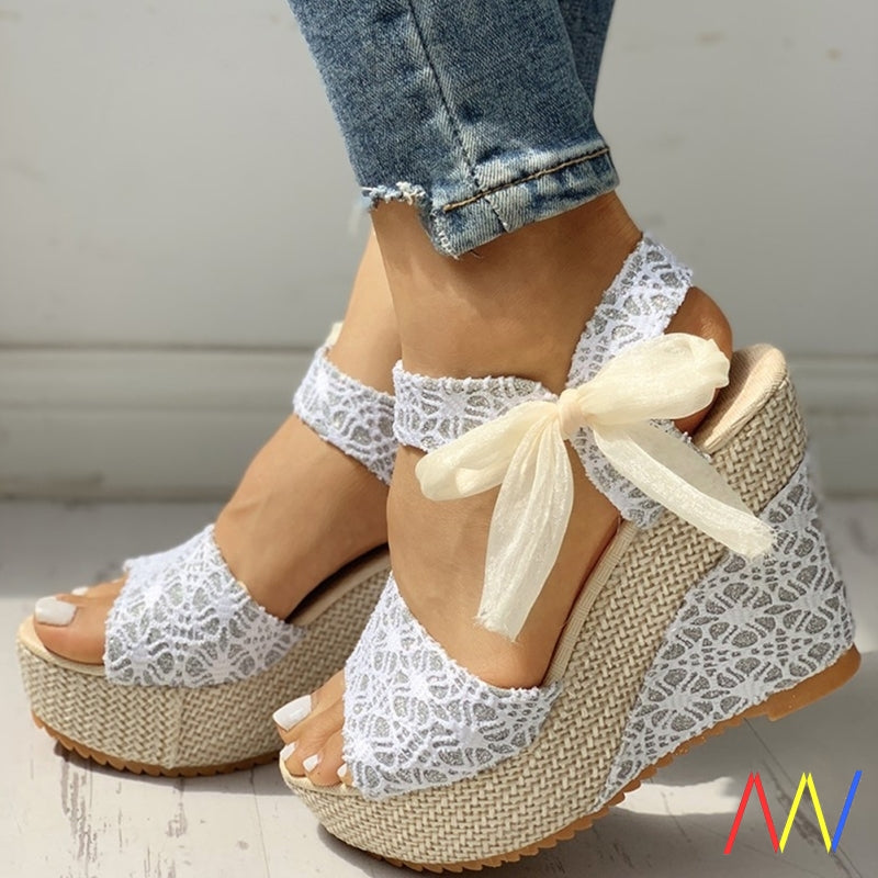 Platform High Heels Summer Slip On Women Wedges Sandals