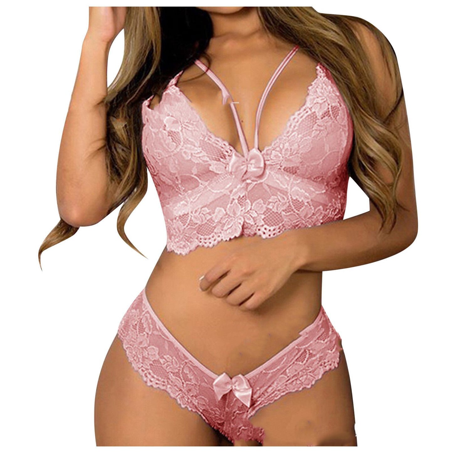 Comfortable Floral Lace Plus Size Bra For Women