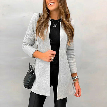 Classic Mid-Length Woolen Trench Coat – Trench Coats Women Outfit Classy & Elegant Office Layering