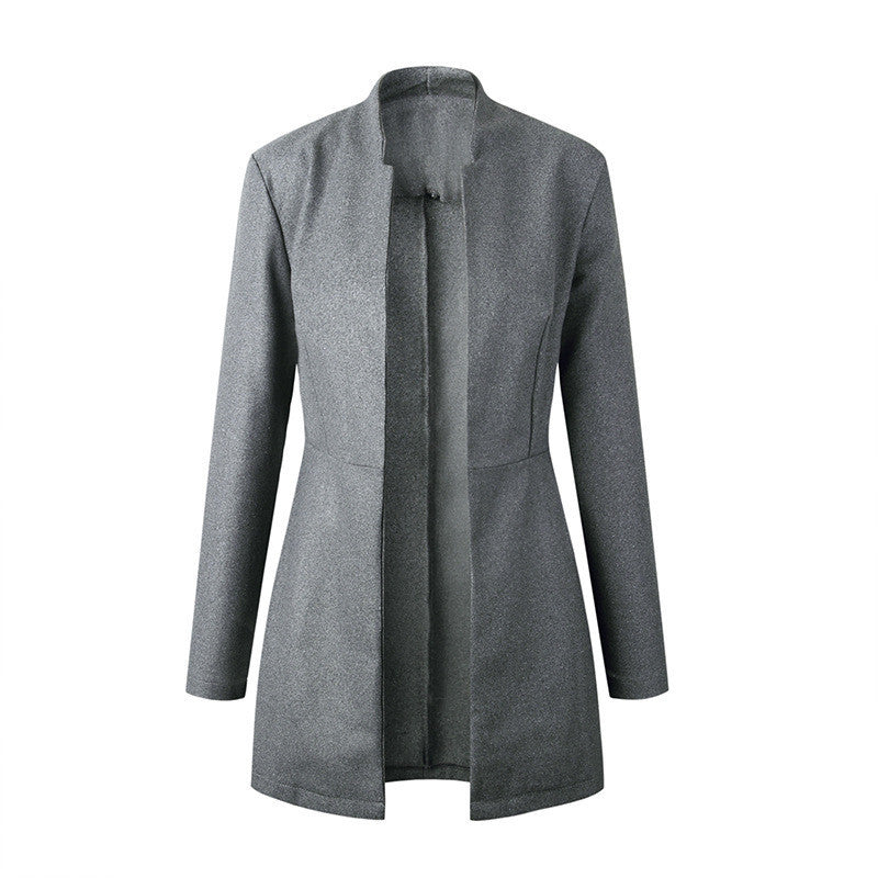 Classic Mid-Length Woolen Trench Coat – Trench Coats Women Outfit Classy & Elegant Office Layering