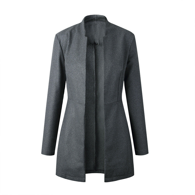 Classic Mid-Length Woolen Trench Coat – Trench Coats Women Outfit Classy & Elegant Office Layering