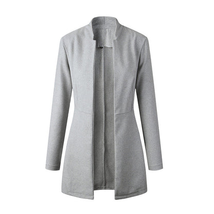 Classic Mid-Length Woolen Trench Coat – Trench Coats Women Outfit Classy & Elegant Office Layering