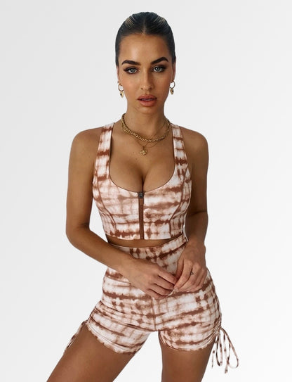 Breathable Tank Top & Shorts Two-Piece Outfit Set | Comfortable Summer Vibes Style 2025