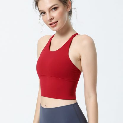 Fitness Yoga Sports Bras – Padded Push-Up & Breathable Comfort