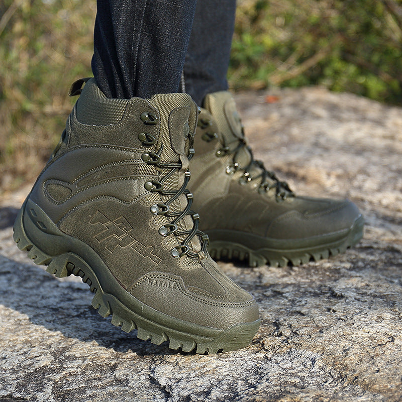 Men’s Tactical Military Combat Boots | Suede & Mesh Desert Boots Outfit