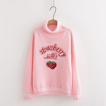Cute & Casual Comfort Cartoon Cotton College-Style Sweater