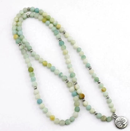 108 Life Tree Bracelet – Natural Stone Beaded Bracelet for Mindfulness & Spiritual Balance