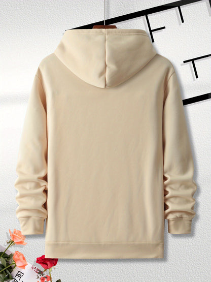 Men’s BELIEVE Cross Print Hoodie & Sweatpants Set – Casual 2-Piece Tracksuit for Fall/Winter Streetwear