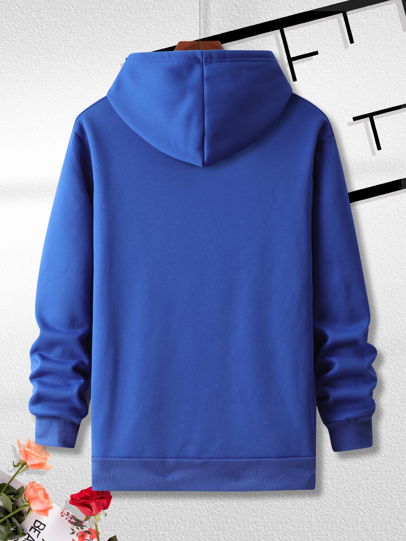 Men’s BELIEVE Cross Print Hoodie & Sweatpants Set – Casual 2-Piece Tracksuit for Fall/Winter Streetwear