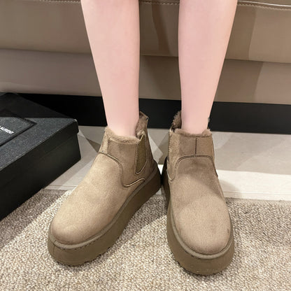 Women Casual Furry Softener Warm Snow Boots