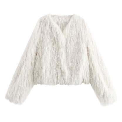 Autumn Breeze Pocketed Ladys Coat