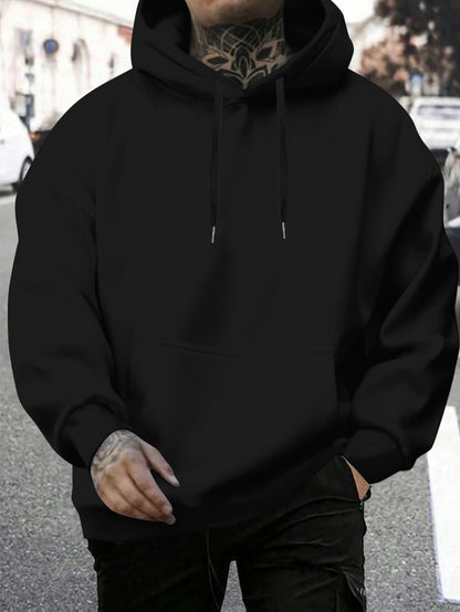 Jesus Died For Me Now I Live For Him Men's Hoodie – Loose Fit Cotton Blend Casual Sweatshirt