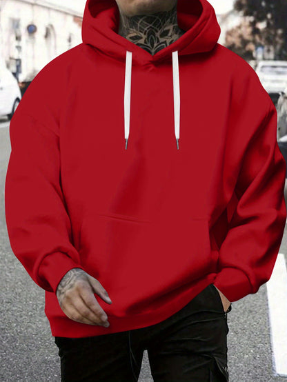 Jesus Died For Me Now I Live For Him Men's Hoodie – Loose Fit Cotton Blend Casual Sweatshirt