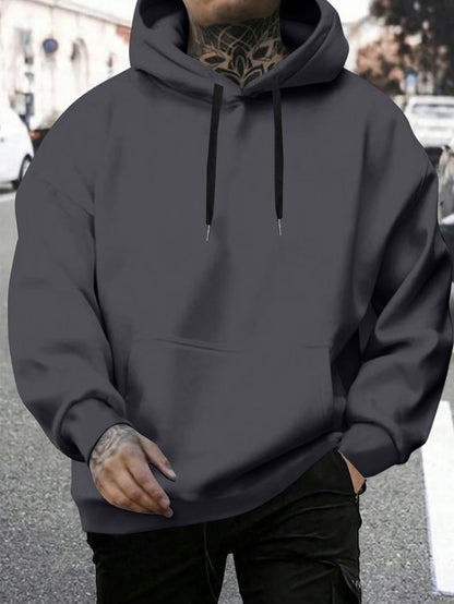 Jesus Died For Me Now I Live For Him Men's Hoodie – Loose Fit Cotton Blend Casual Sweatshirt