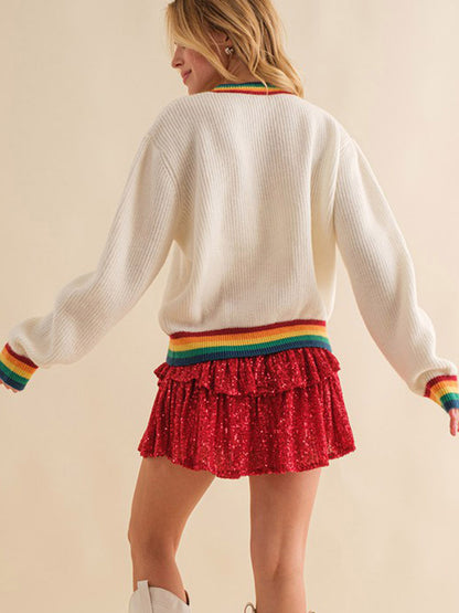 Women’s Casual Pullover Round Neck Long Sleeve Top