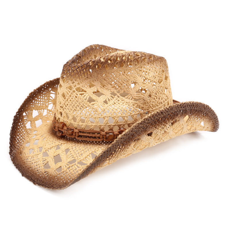 Breathable Woven Hollow Out Western Hats