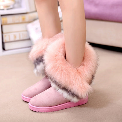 2025 New Winter Boots For Women Snow Boots With Thick Fur Non Slip Waterproof High Boots Big Size