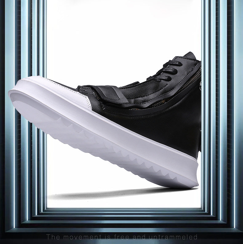 Zipper Casual Leather Luxury Brogue Mens Designer Business Brand Formal Chelsea Dress Shoes Ankle Boots Footwear