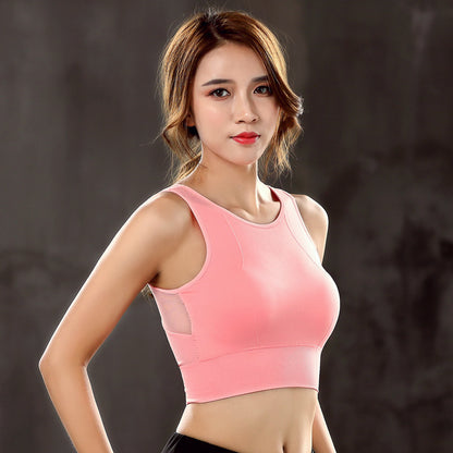 Cross Back Hollow Out Breathable Padded Womens Sports Bras