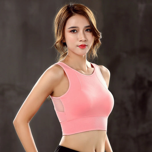 Cross Back Hollow Out Breathable Padded Womens Sports Bras