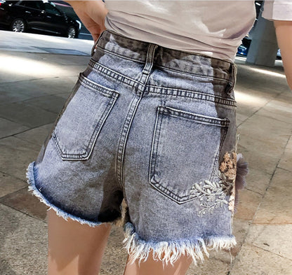 High-Waisted Denim Shorts Women – Summer Casual & Festival Outfit