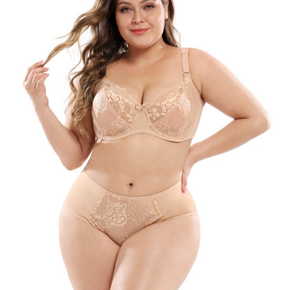 E F G H Cup Plus Size Non Padded Womens Lace Bra