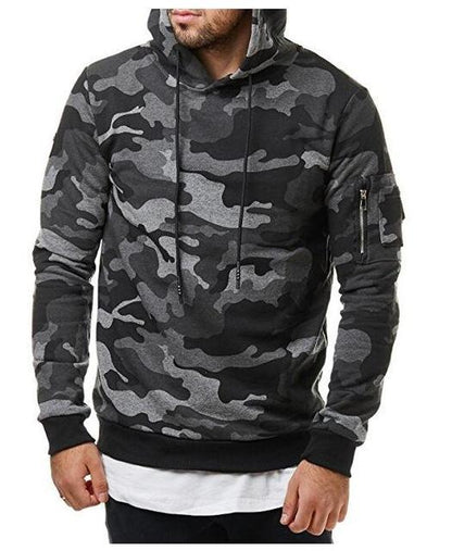Street-Ready Comfort & Style Men's Camouflage Hoodie