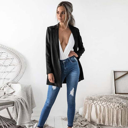 Office Lady Style Single Breasted Blazer Jacket