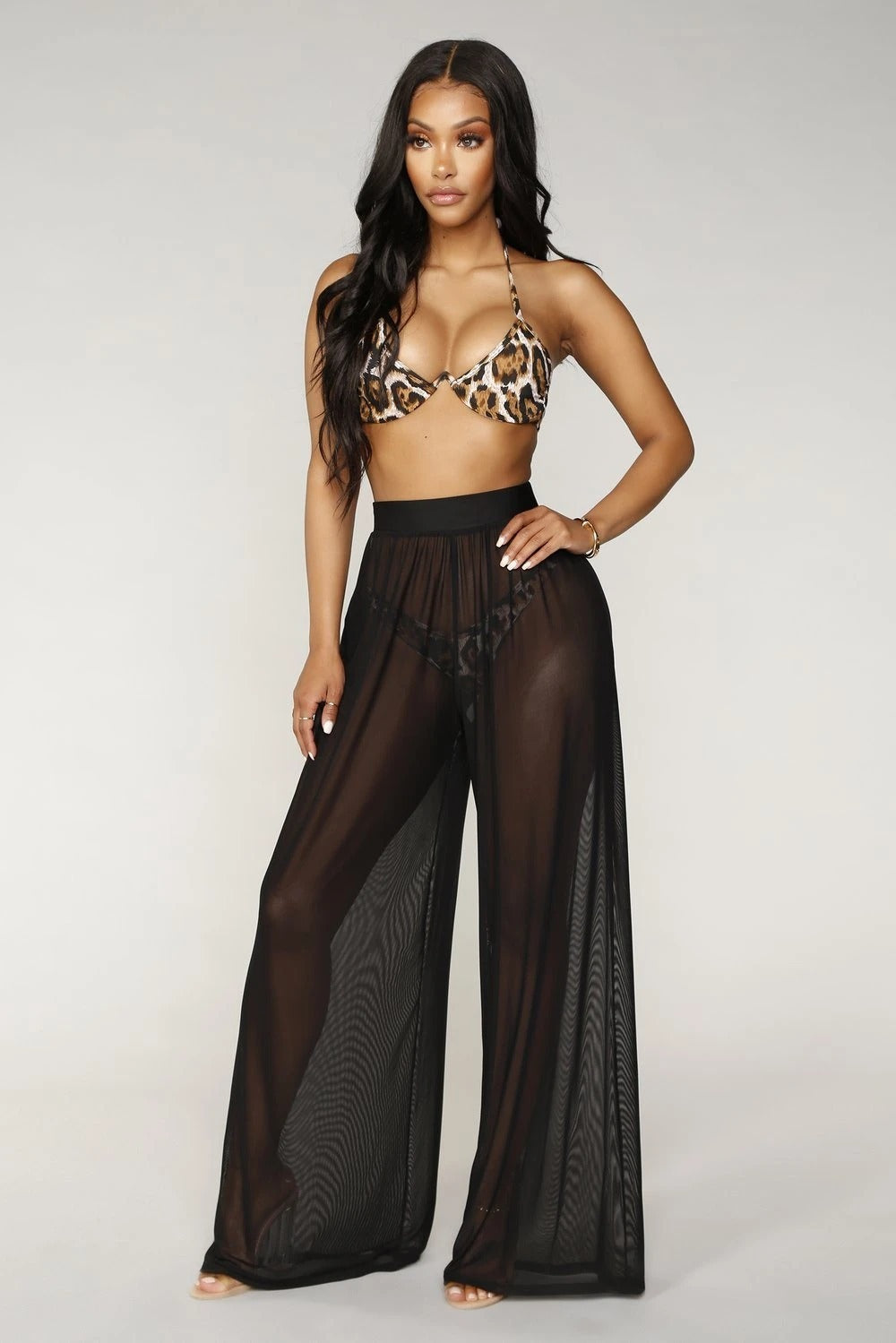 Strapless Top Wide Leg Pant Two Pieces Sexy Tracksuit Style Jumpsuits