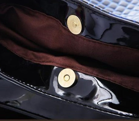 European and American Fashion Women's Motorcycle Bag Crocodile Pattern 2025 Trend