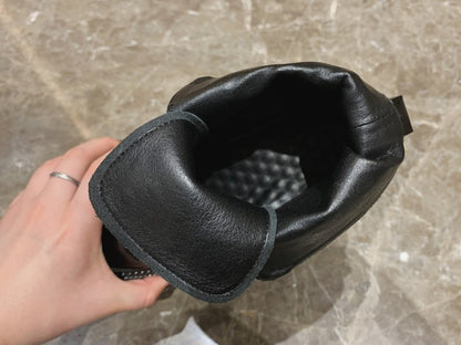 Waterproof Genuine Cow Leather Ladies Snow Boots