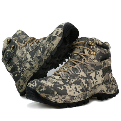 Men's Camouflage Combat Boots | Tactical Outdoor Hiking, Running & Extreme Challenge Boots