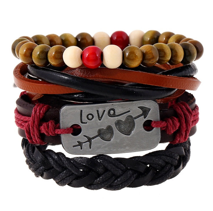 Leather Anchor Charm Bracelet – Men’s Adjustable Leather Bracelet for Everyday Wear