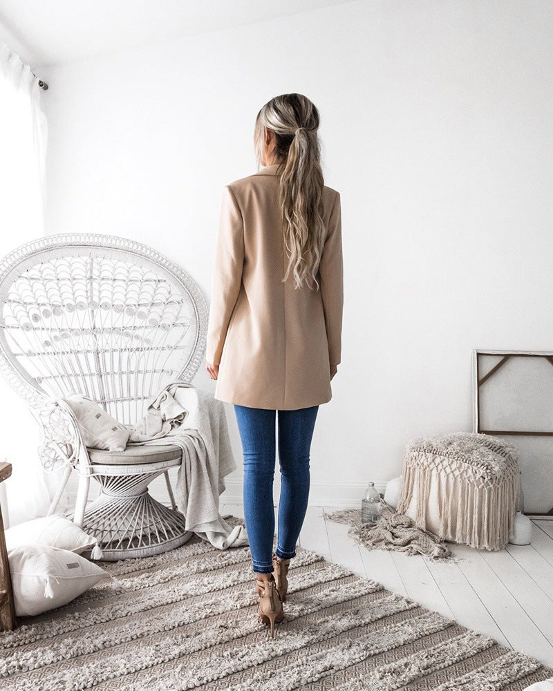 Office Lady Style Single Breasted Blazer Jacket