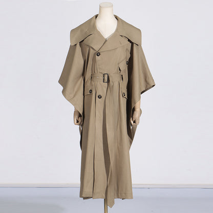 Flowing Cape-Style Trench Coat – Trench Coats Women Outfit Classy & Chic Fall Outfits