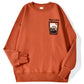 MOCHA Cat Cup Printed Crew Neck Sweatshirts