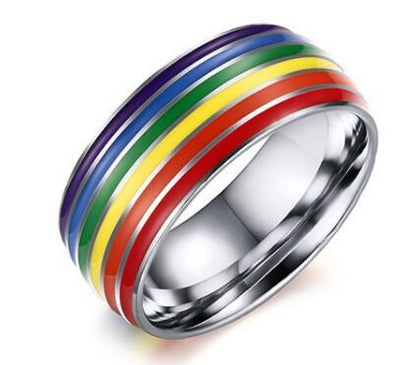 Stainless Titanium Steel Rings – Minimalist Unisex Bands, Promise & Stackable Rings