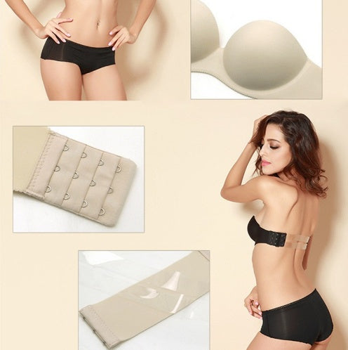 Strapless Front Closure Push Up Bra For Women