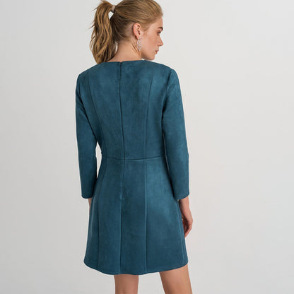 Travel In Comfort Style Round Neck Summer Mini Dress