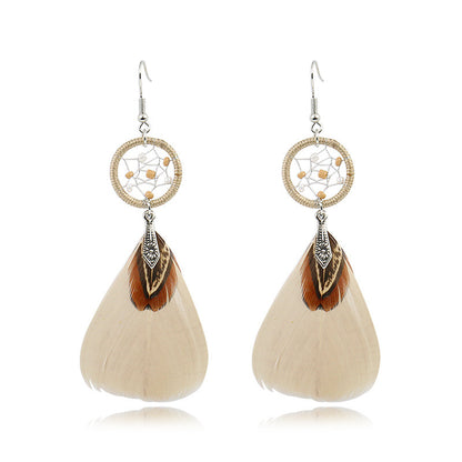 Earrings Boho Feather Statement Jewelry Accessories Trend 2025