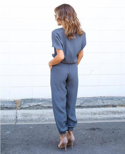 American Casual Cotton Jumpsuit for Women – Sexy Summer Outfit 2025