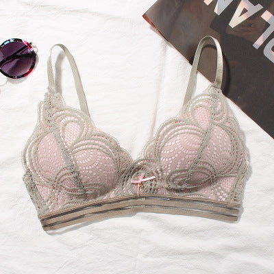 Unwired Push-Up Bra Top – Lace Elegance & Comfortable Support