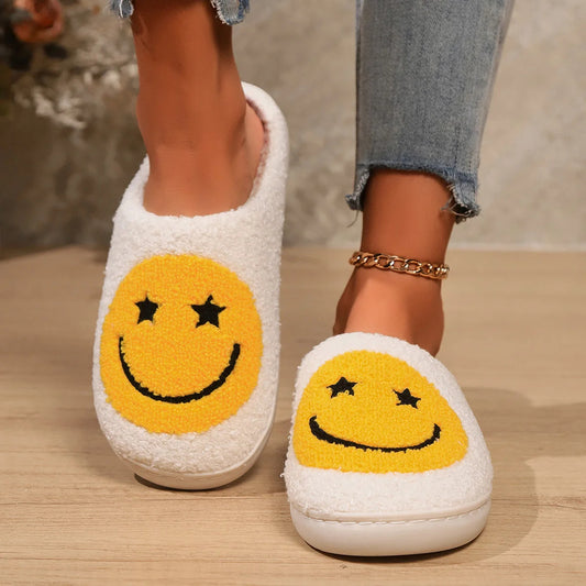 Women’s Winter Indoor Slippers – Cotton Pull-On Anti-Slip House Shoes