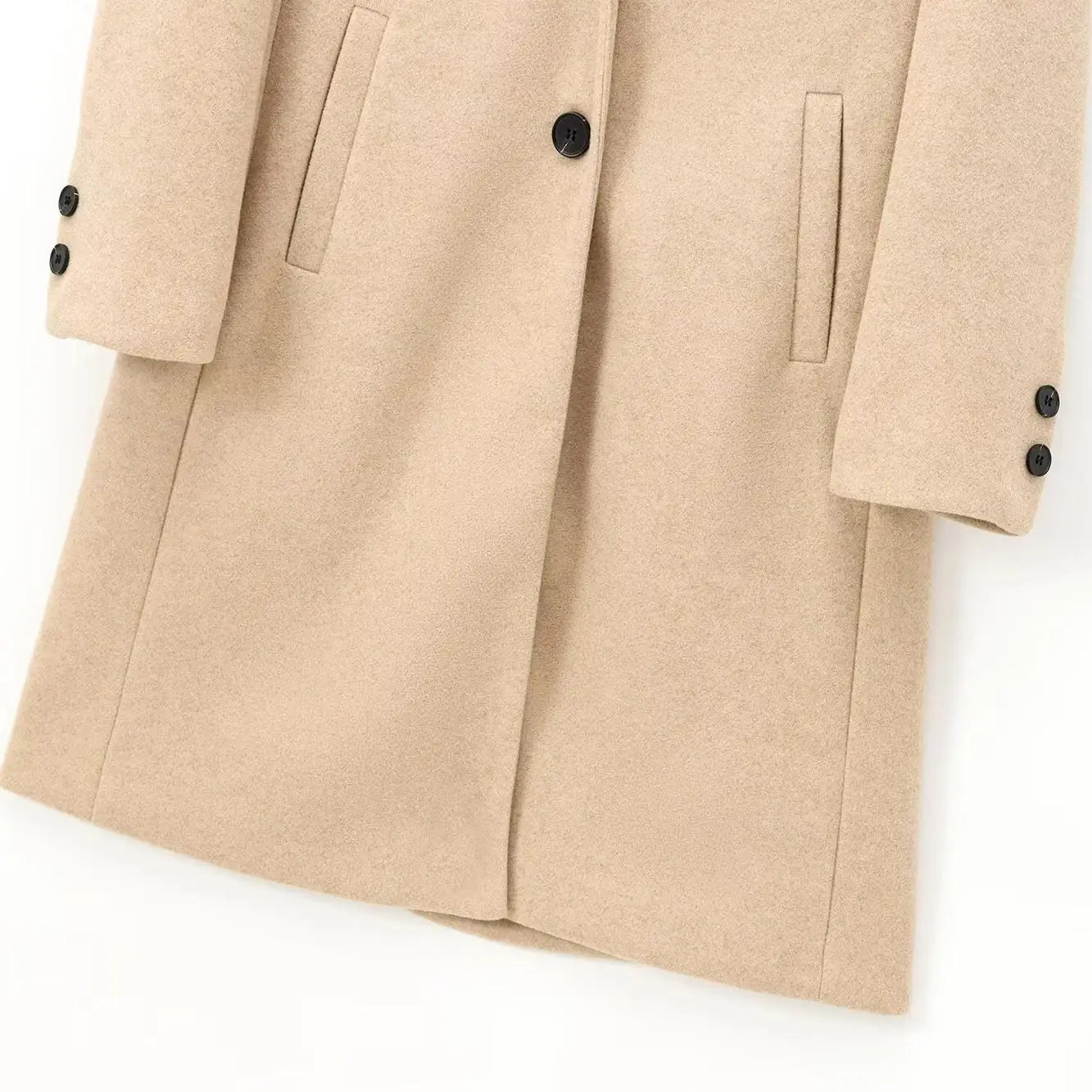 Mid-Length Street Style Coat for Women – 2026 Autumn French-Inspired Tailored Outerwear