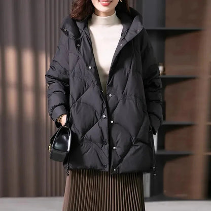 Super Warm Feeling Cotton Filling Thick Winter Puffer Coats for Women