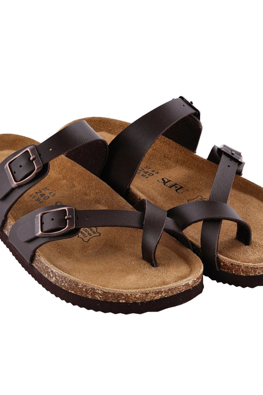 Women’s Cork Slippers – Comfortable Autumn & Outdoor Flat Slides