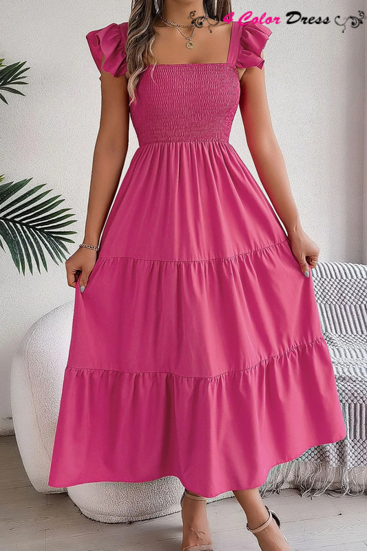 2025 Summer Solid Tank Long Dress | A-Line Maxi Dress & Casual Elegant Outfit for Women